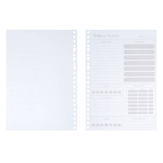 5.8" x 8.2" A5 Wellness Fill Paper, 50 Sheets by Recollections™